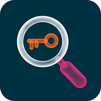Glowing Magnifying Glass Focusing On Key Graphic