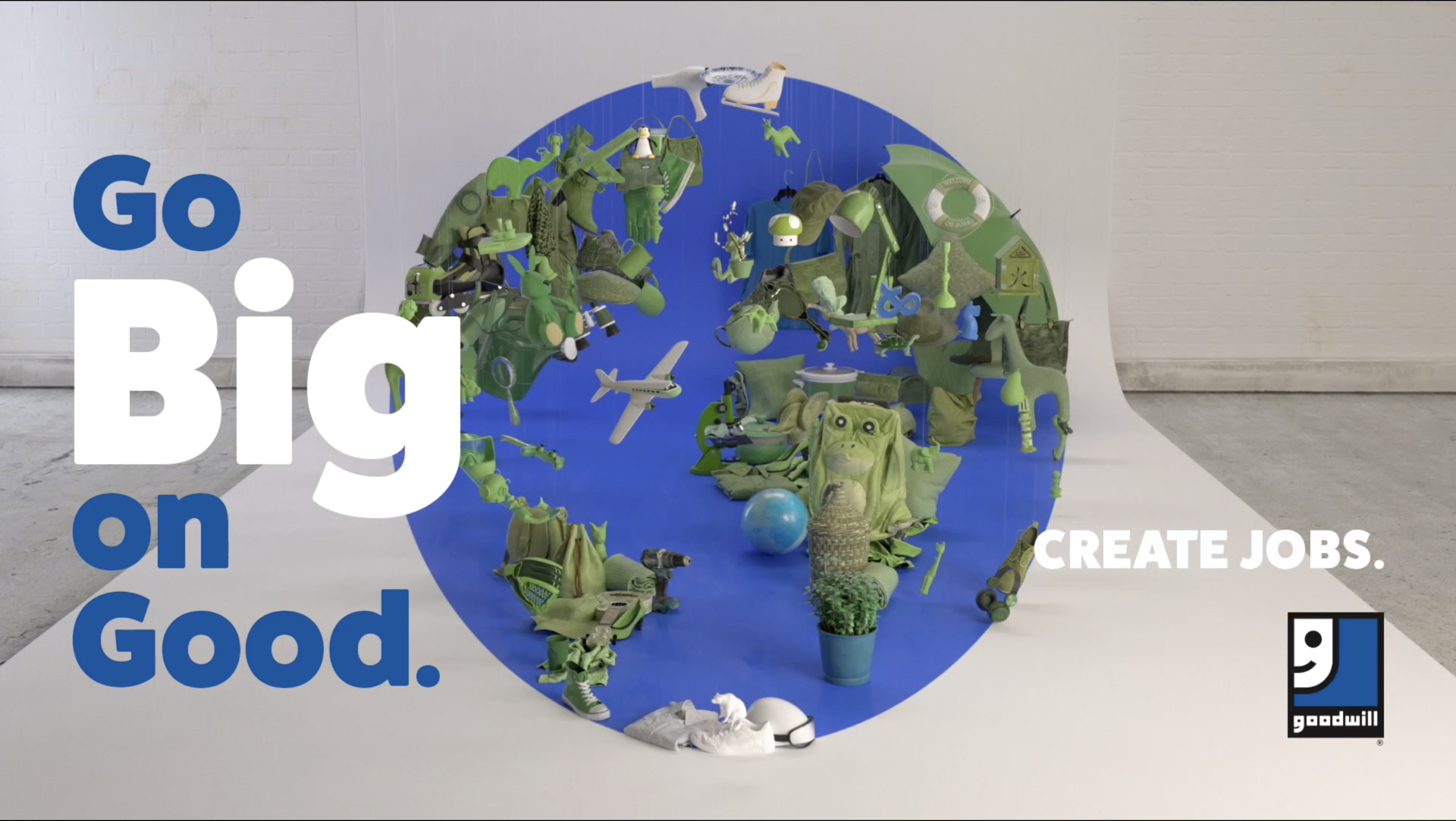 Go Big on Good Goodwill image with globe
