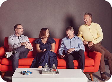 Brunner Leadership on Sofa