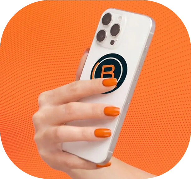 Phone with Brunner logo